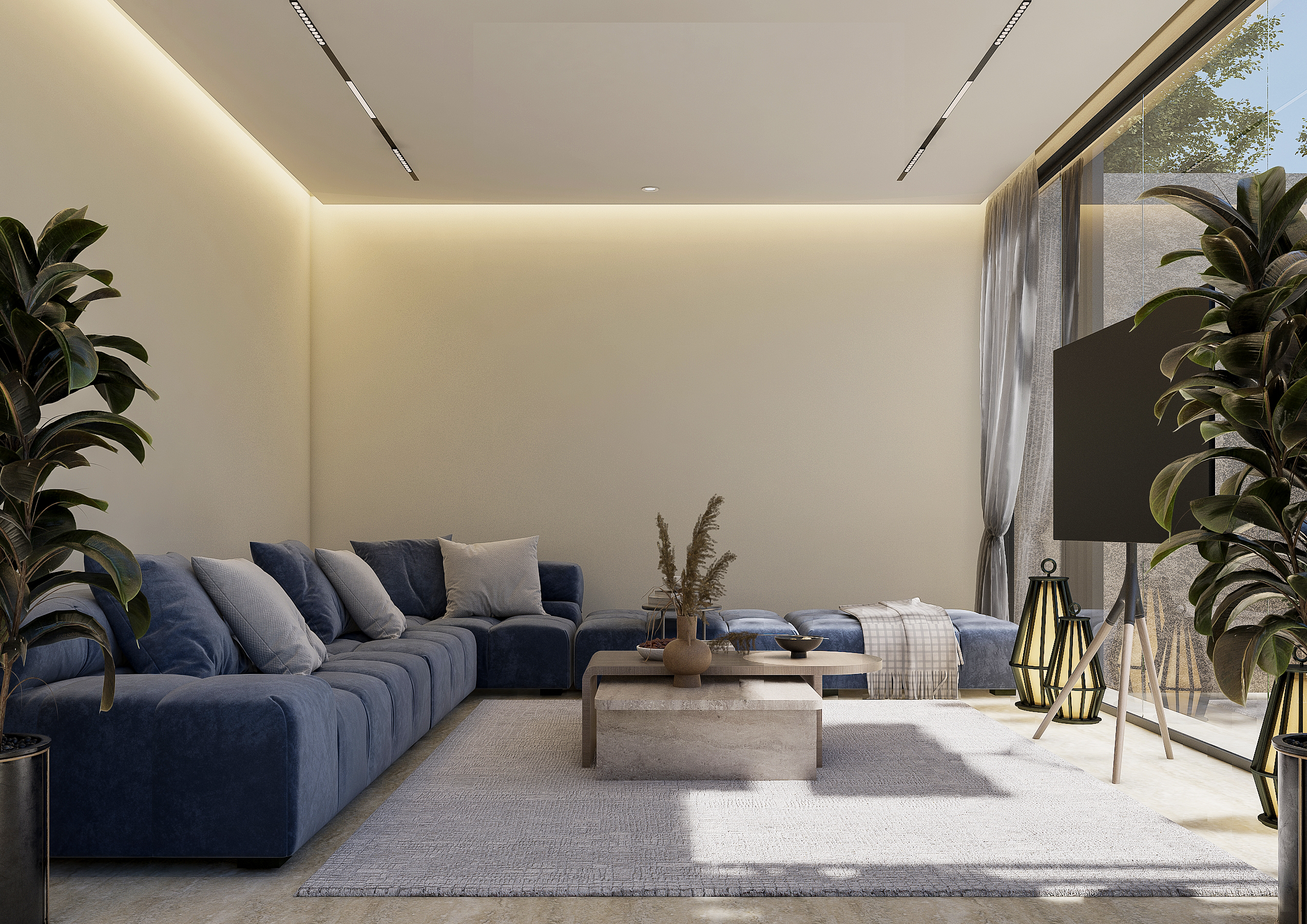 现代玻璃休闲区室内设计-6