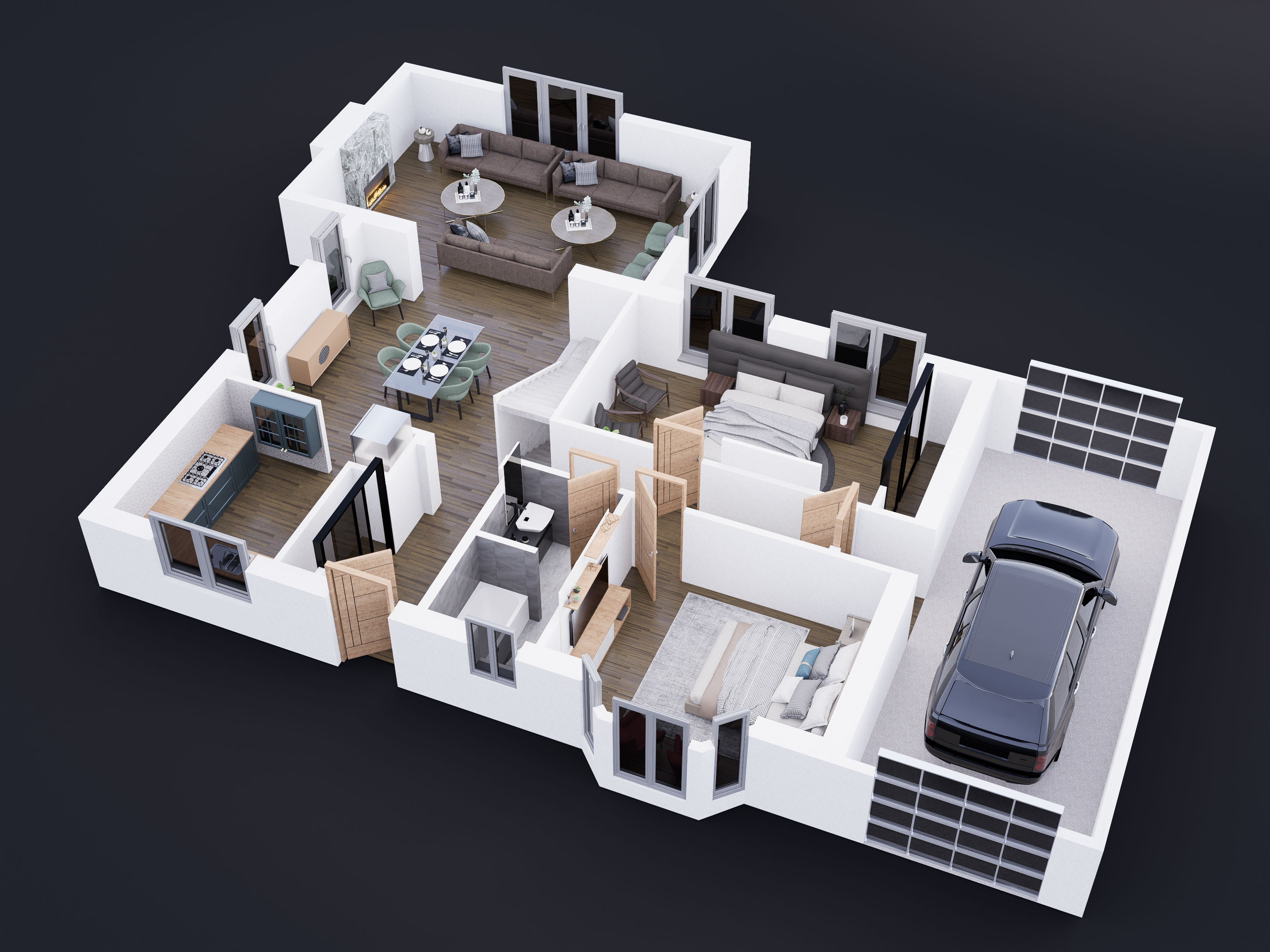 House 3D floor plan-0