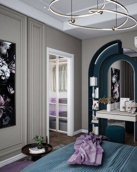 Anastasiya Gushchina丨平层丨Single Bedroom Design at KSA