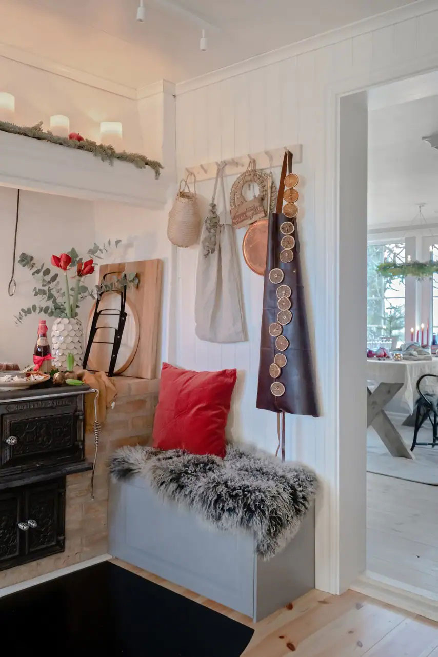 瑞典 18 世纪农场 house 的温馨圣诞-6