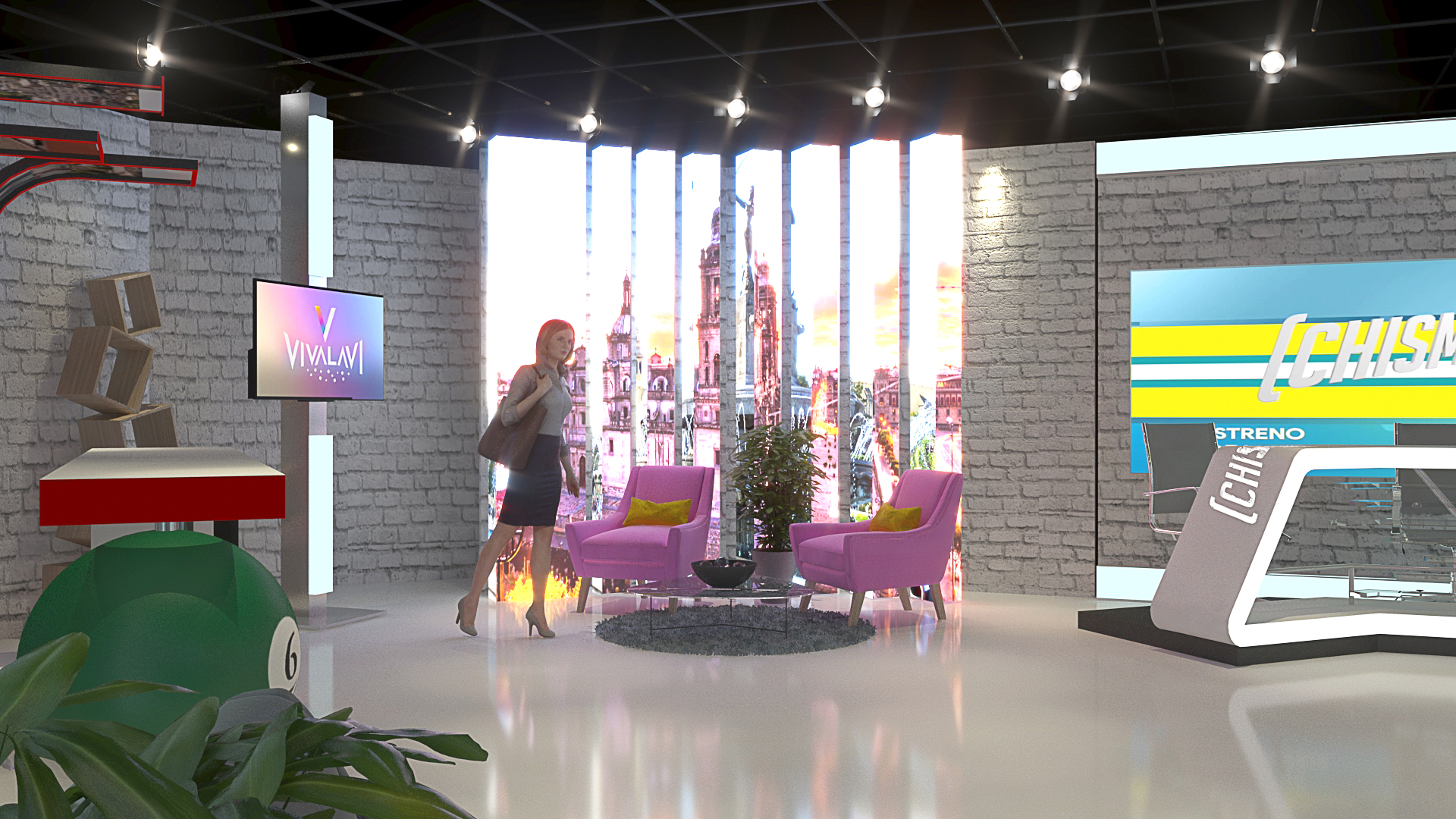 Multimedios TV Set-7