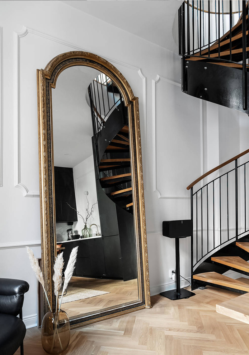 斯德哥尔摩螺旋楼梯双层公寓-8