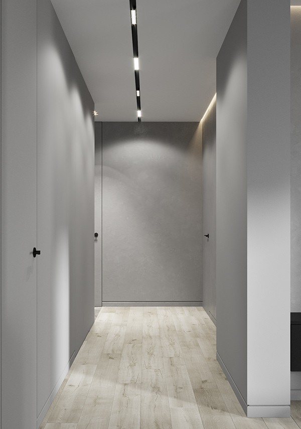 高级灰色系小空间公寓设计 超精致-0