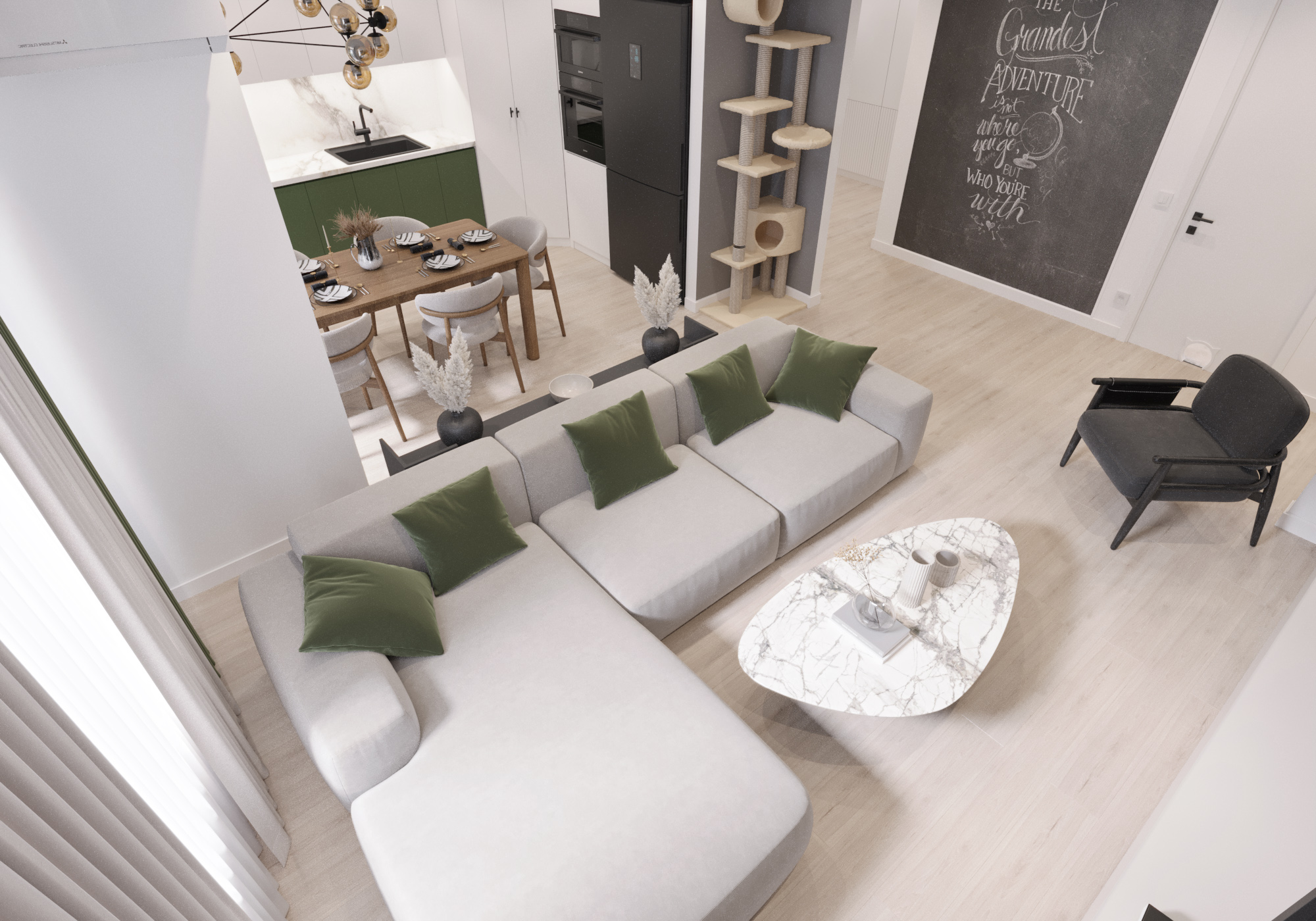 Apartment design 115m2. NRG Mirzo Ulugbek. Taskkent-5