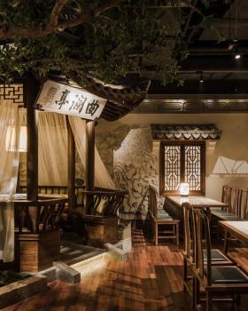 杭州卧野空间设计事务所丨「绿茶」中餐厅北京店