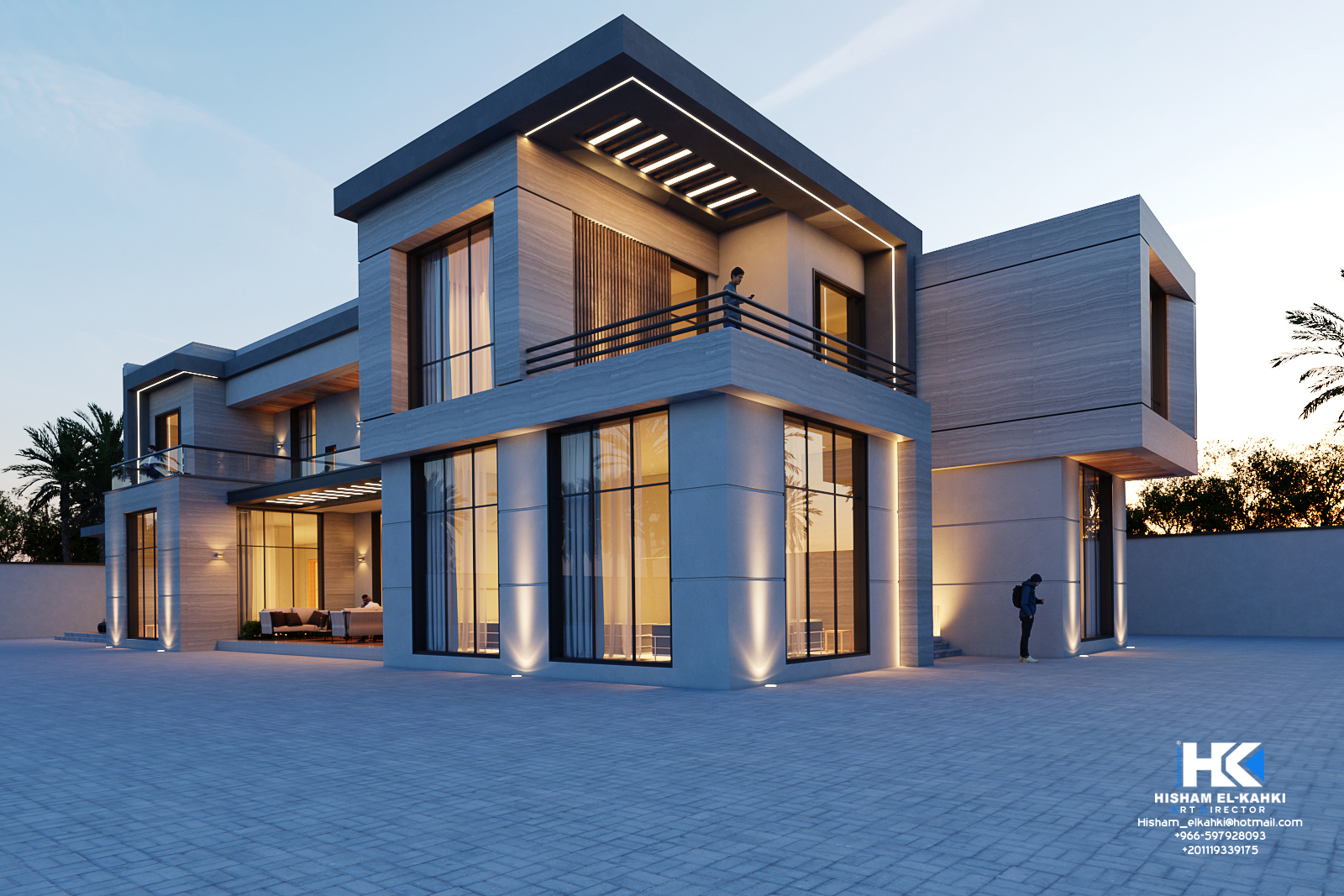 Modern Exterior Villa Design without Landscape-1