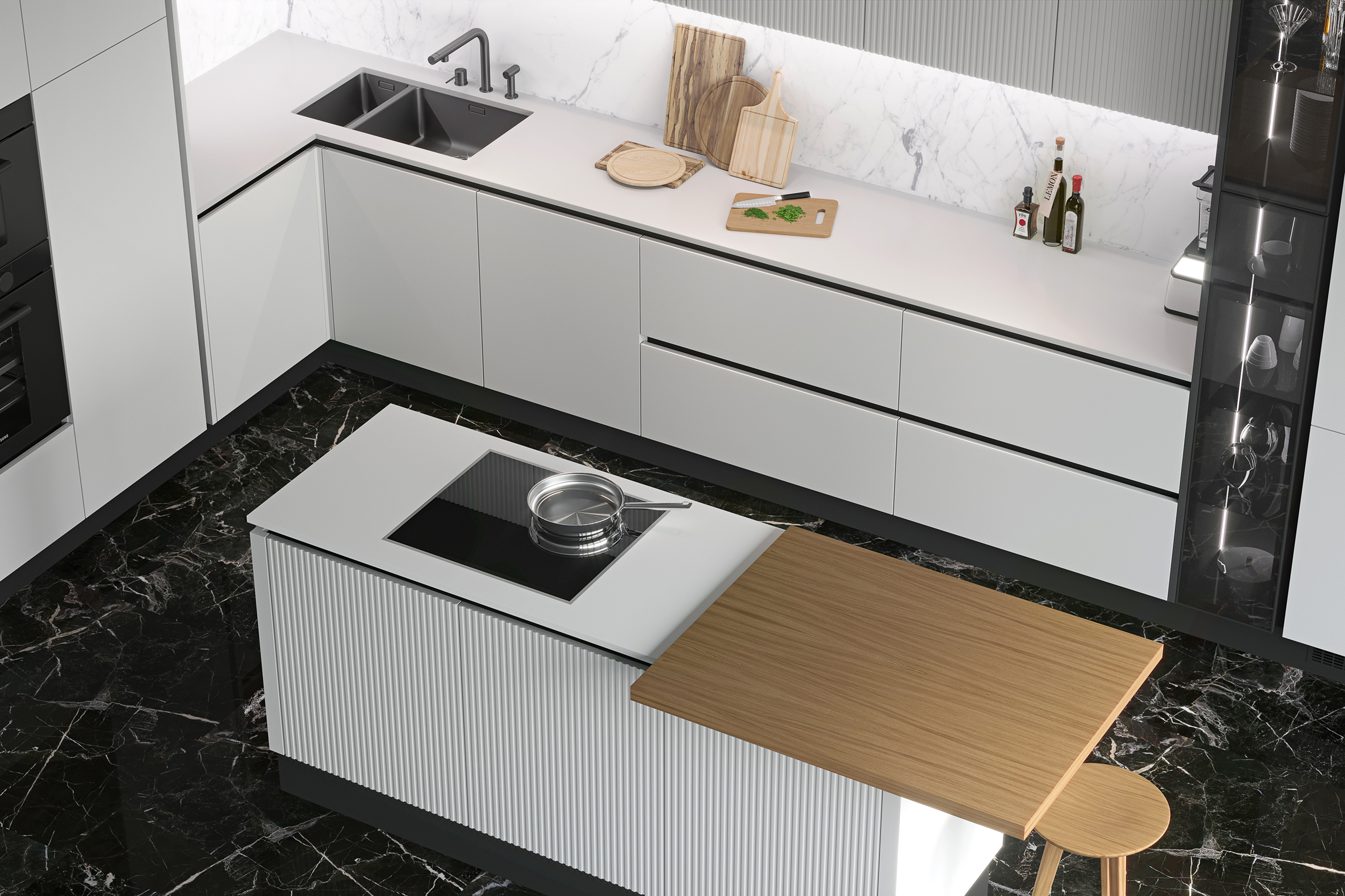 MODO CUBA 厨房模型可视化丨GeosIdeal 工厂-3