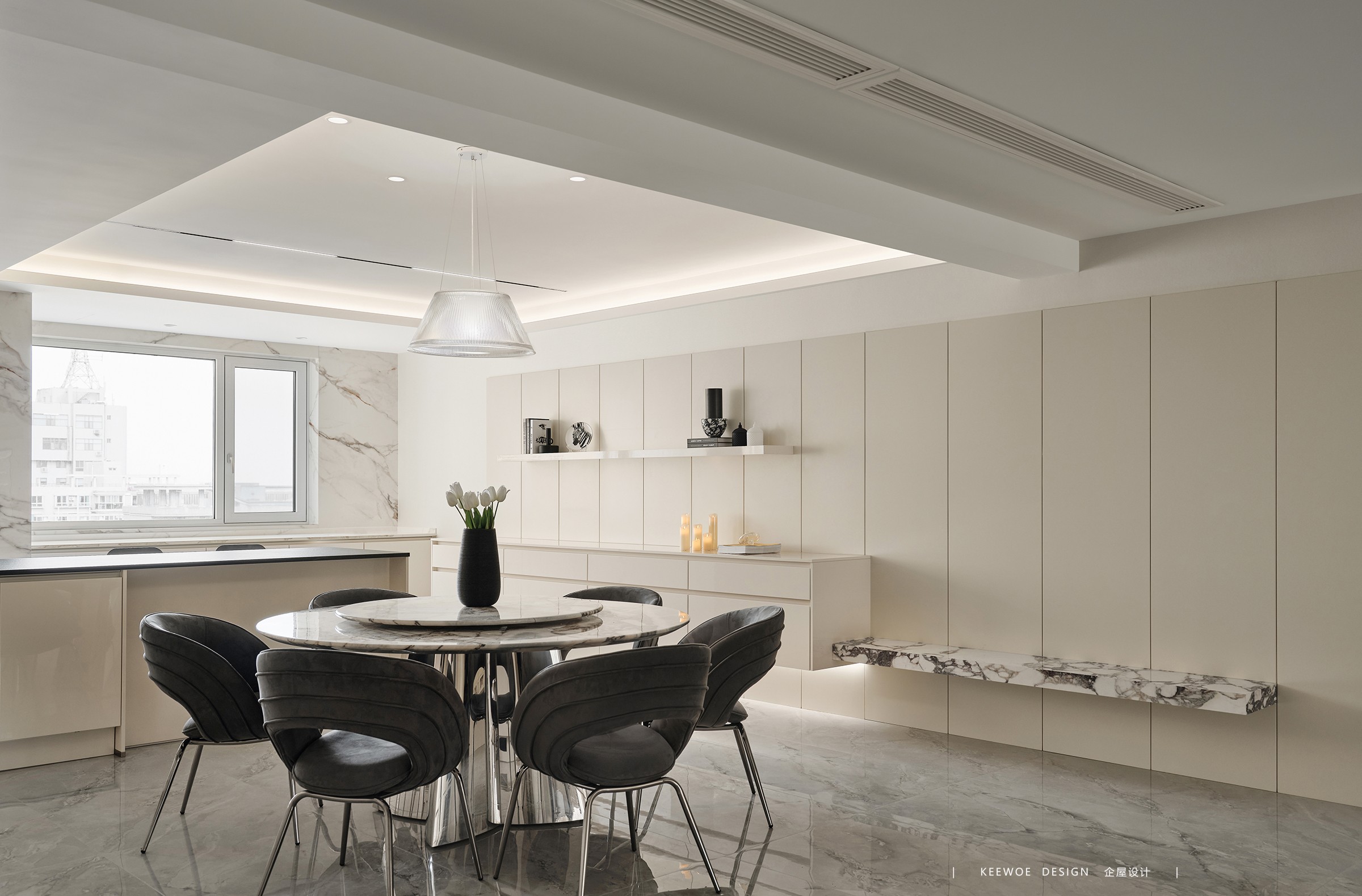 东方诚园·245㎡平层之家丨企屋设计-21