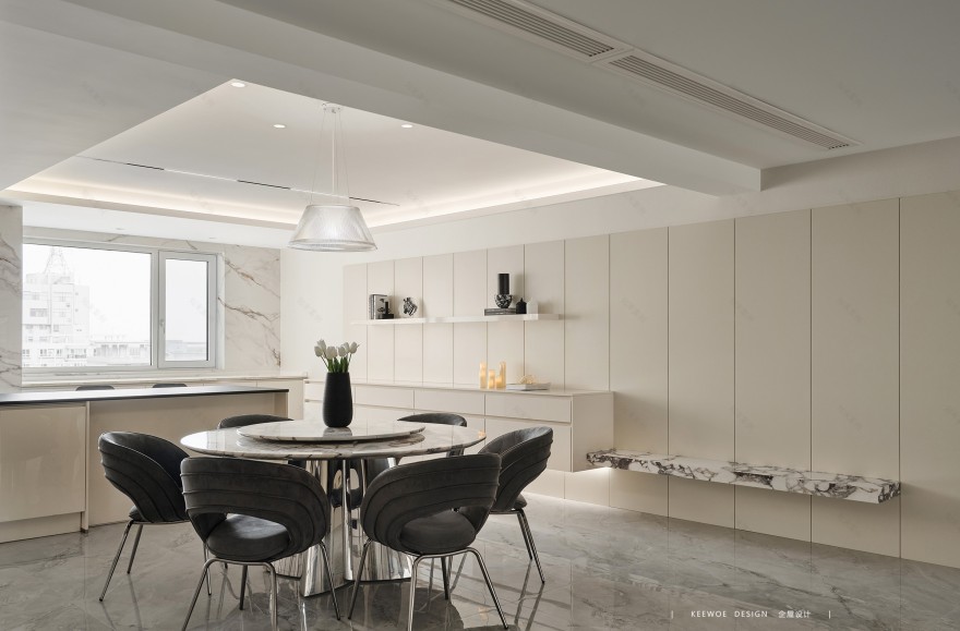 东方诚园·245㎡平层之家丨企屋设计-21