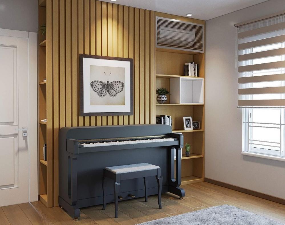 越南定制家具设计之钢琴房背景-57