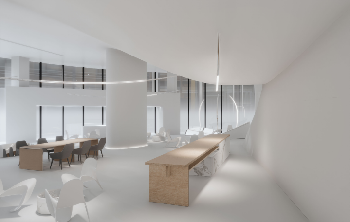 深白 · 国际单位办公楼室内设计丨象蝶设计-23