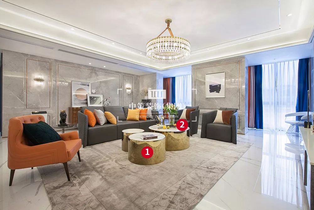 中策装饰 | 青瓷大宅 290 平现代轻奢生活细节设计-13