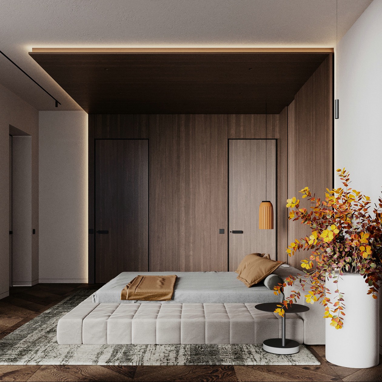 214㎡大平米住宅设计 超有设计感！-13