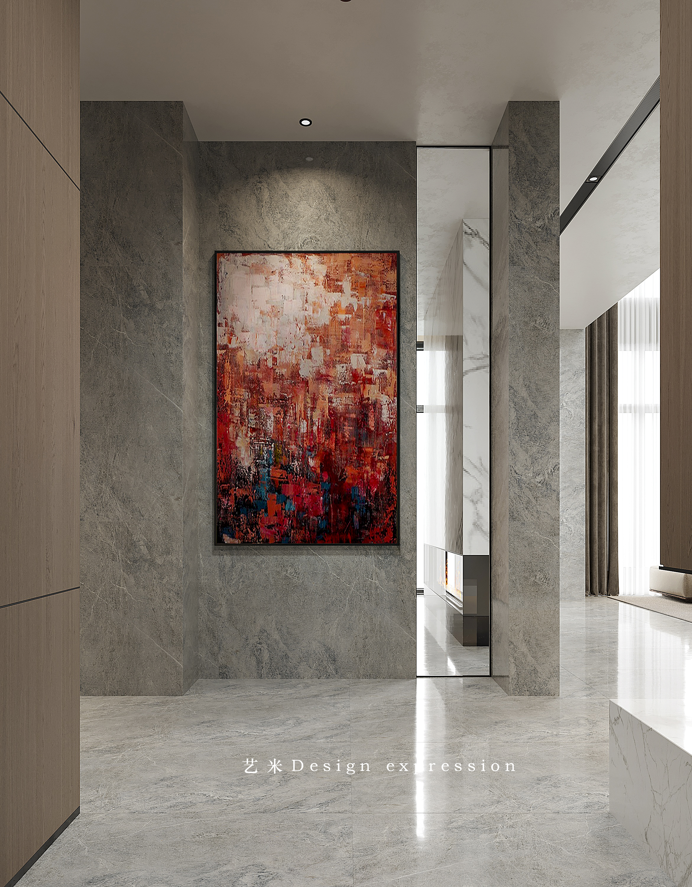 现代简约别墅-艺米效果图-12