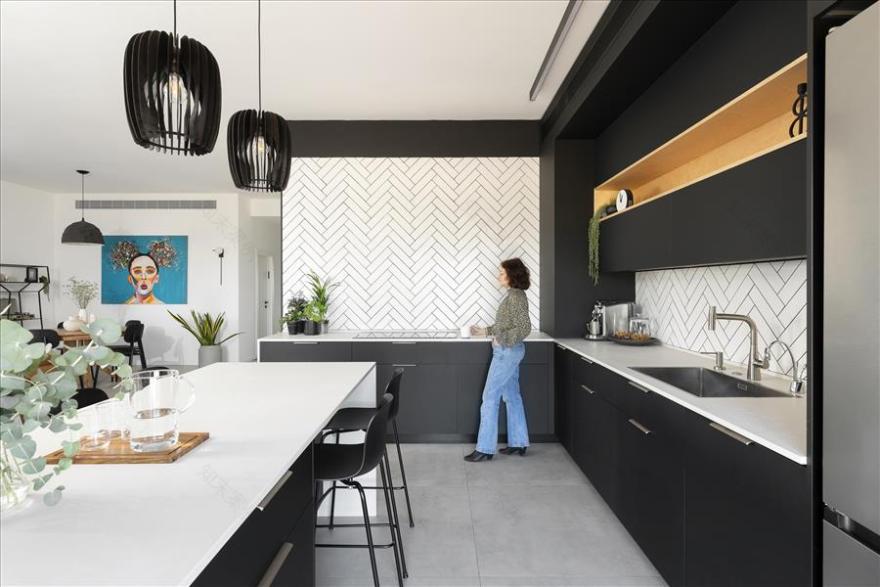 מיכל גרינברג | עיצוב פנים פנטהאוז 6 חדרים ביבנה - PICKINTERI-11