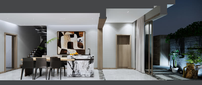 回字形中式庭院别墅设计-10