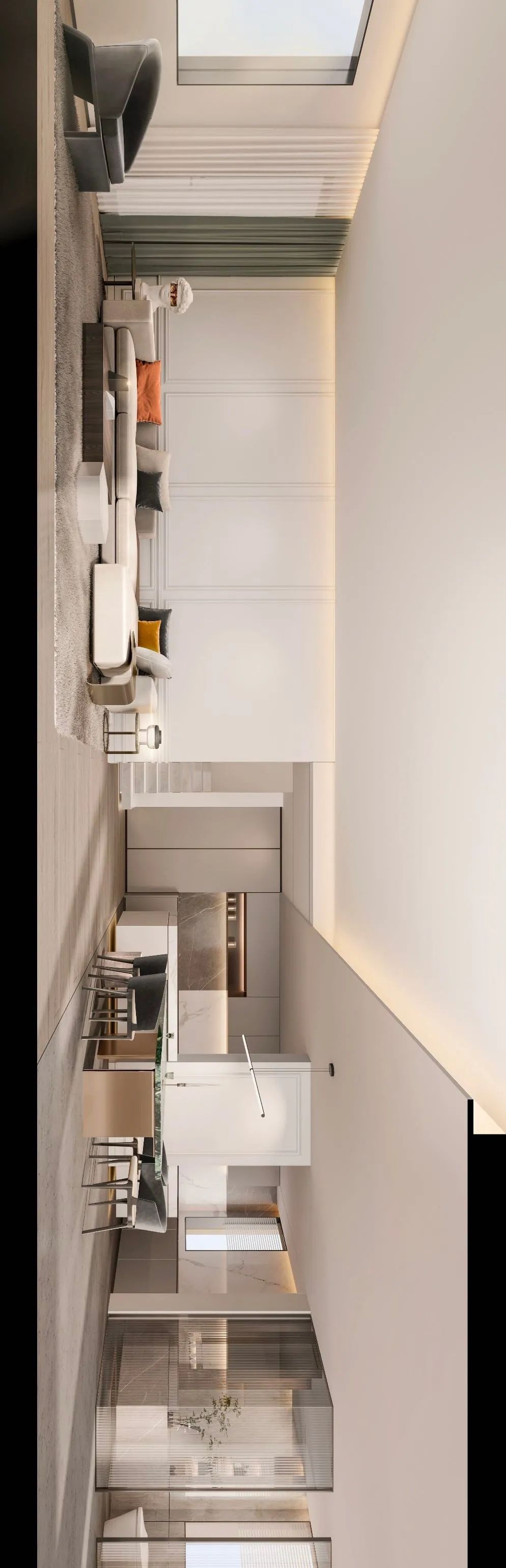 首发.璞凡设计｜团泊湖350㎡别墅，完美诠释当代美学-18