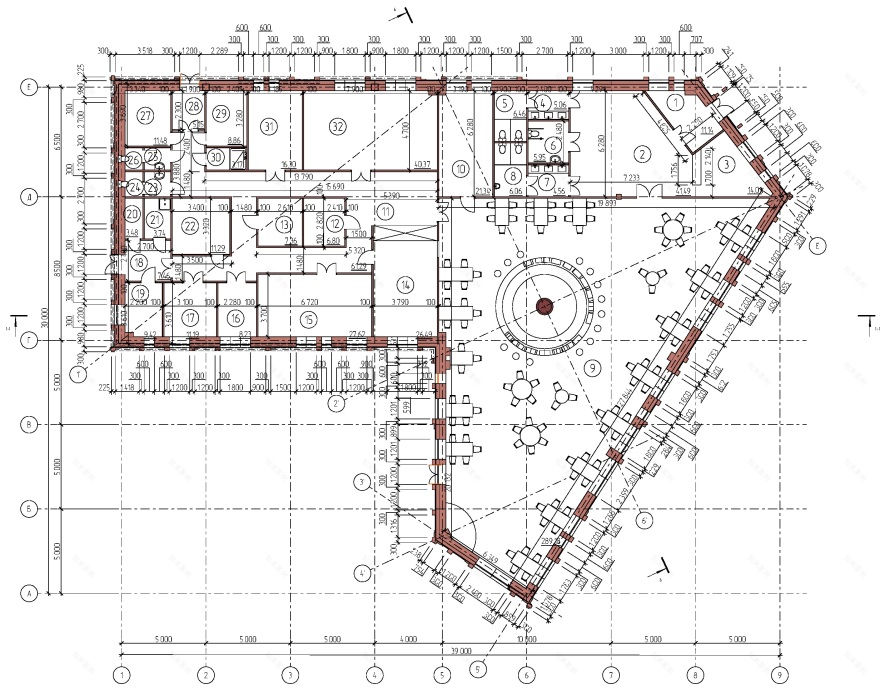 Учебный проект кафе на 100 посадочных мест в г. Пермь-19