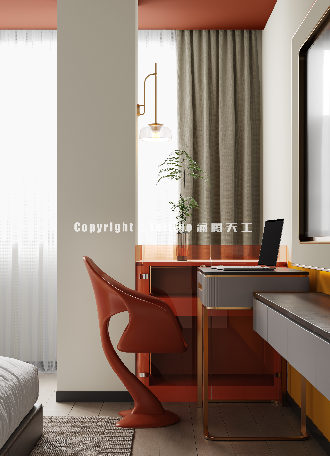 色彩丰富的酒店客房，缤纷而热烈-5