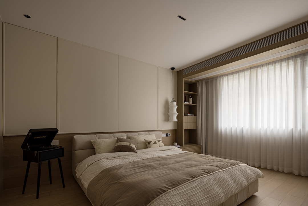 140㎡原木风奶油色公寓设计丨中国浙江丨陈芮蕊-27