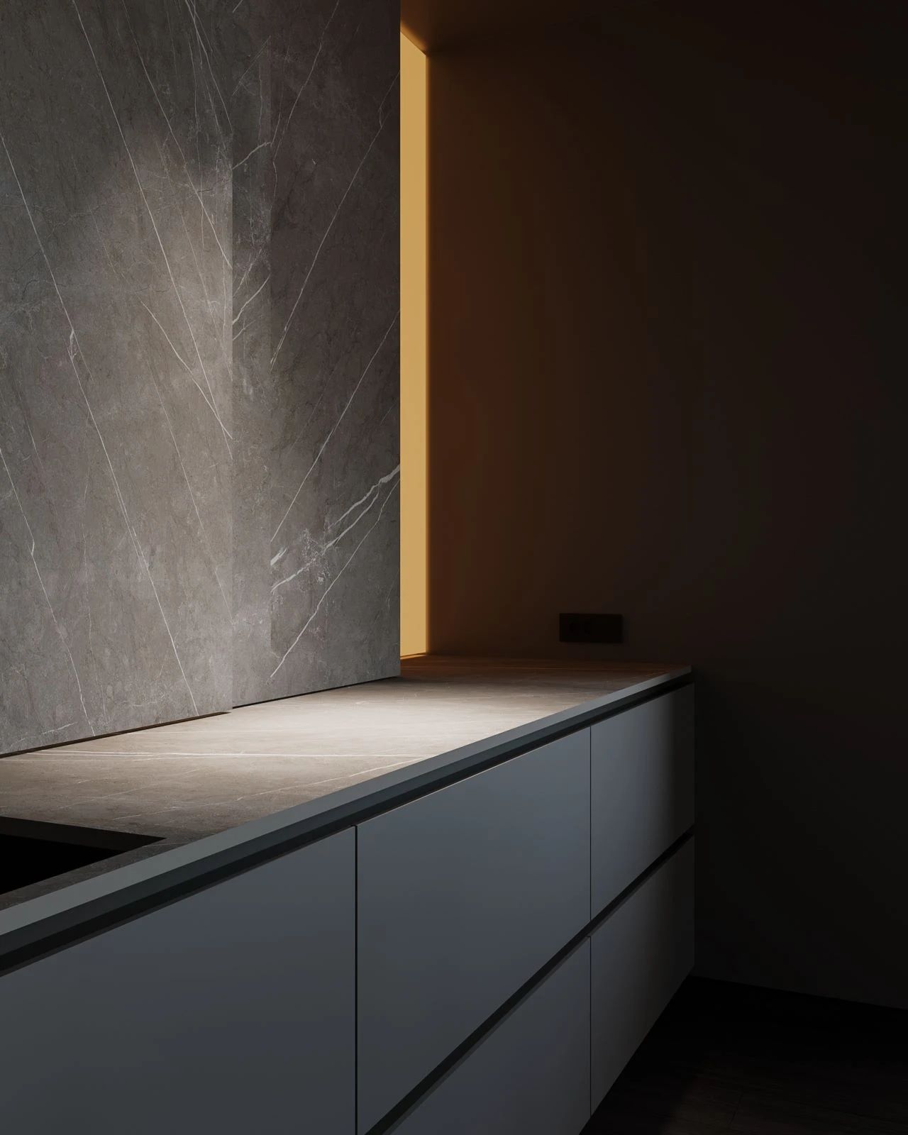 97㎡黑色调公寓设计-17