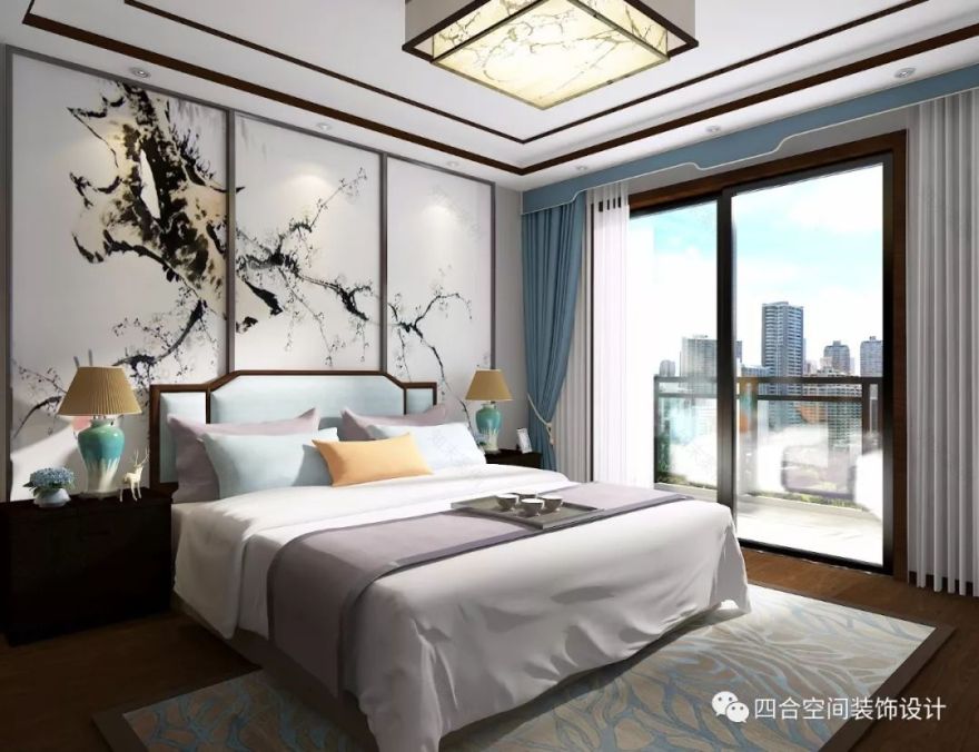 太原滨河果岭新中式家居设计,古韵美现代风-10