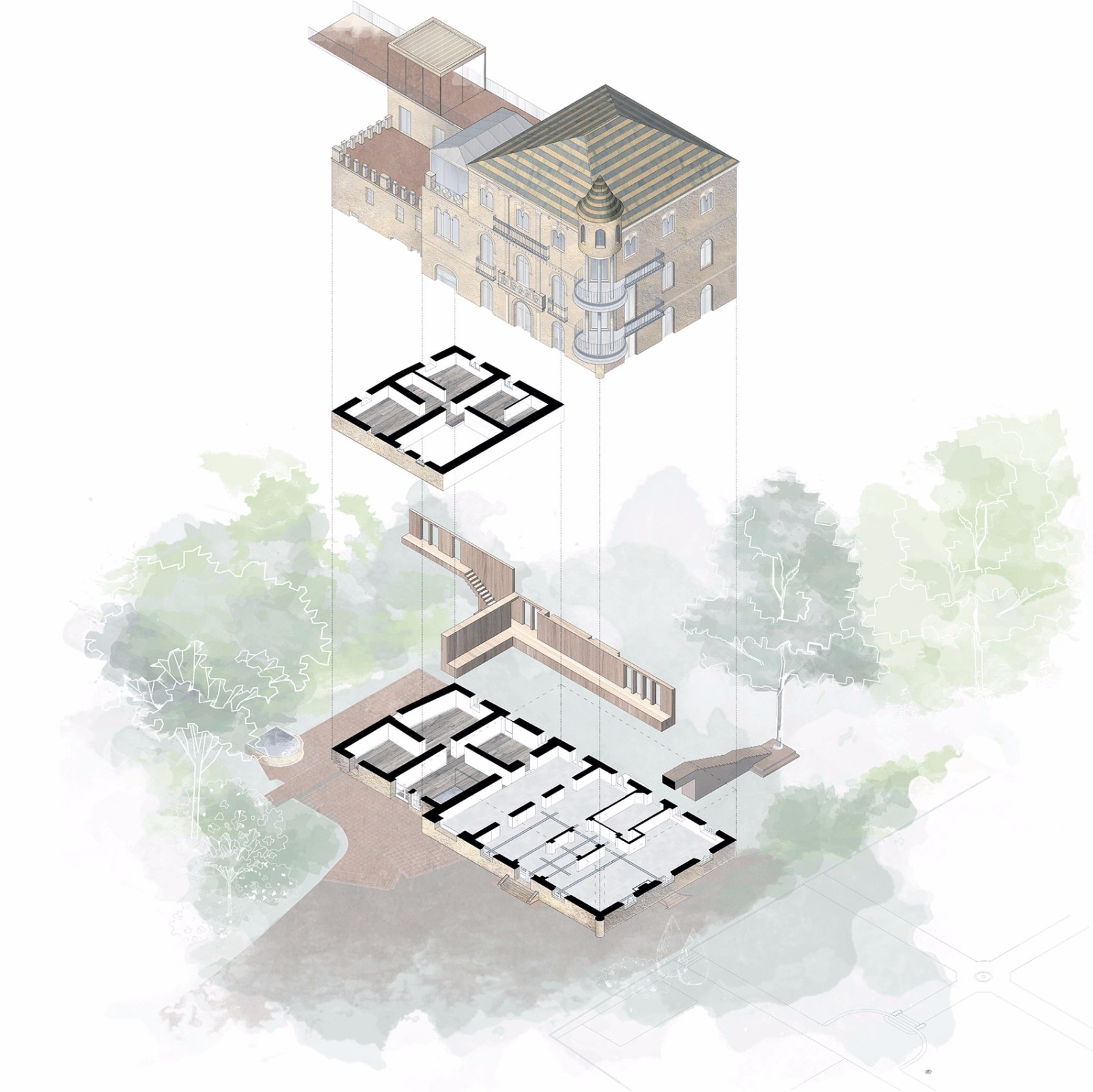 集农场小屋和现代住宅为一体的居住空间-15