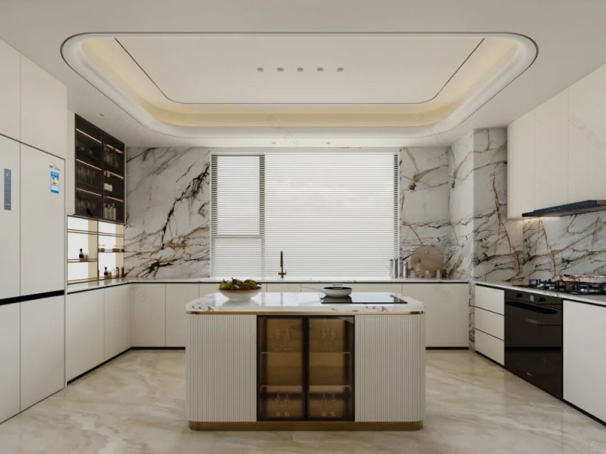 600㎡现代轻奢风丨浏河景苑丨中国湖南丨纵向·空间设计-34