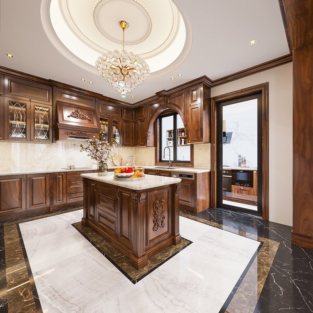 3层新古典9米门面独栋别墅设计丨越南丨Kiến Trúc Nhà Việt Phong Thuỷ-36