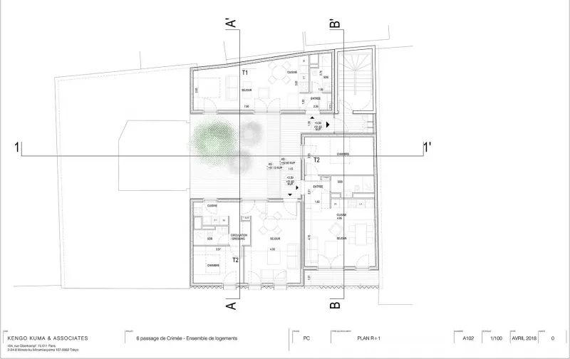 巴黎“山谷”公寓丨法国巴黎丨隈研吾建筑都市设计事务所-34