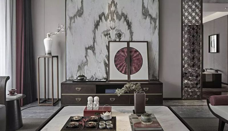 盘锦楚航装饰康桥M区公园里146平新中式风格装修-10