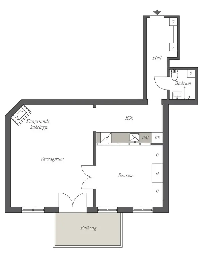 巴洛克蓝调双卧公寓-27