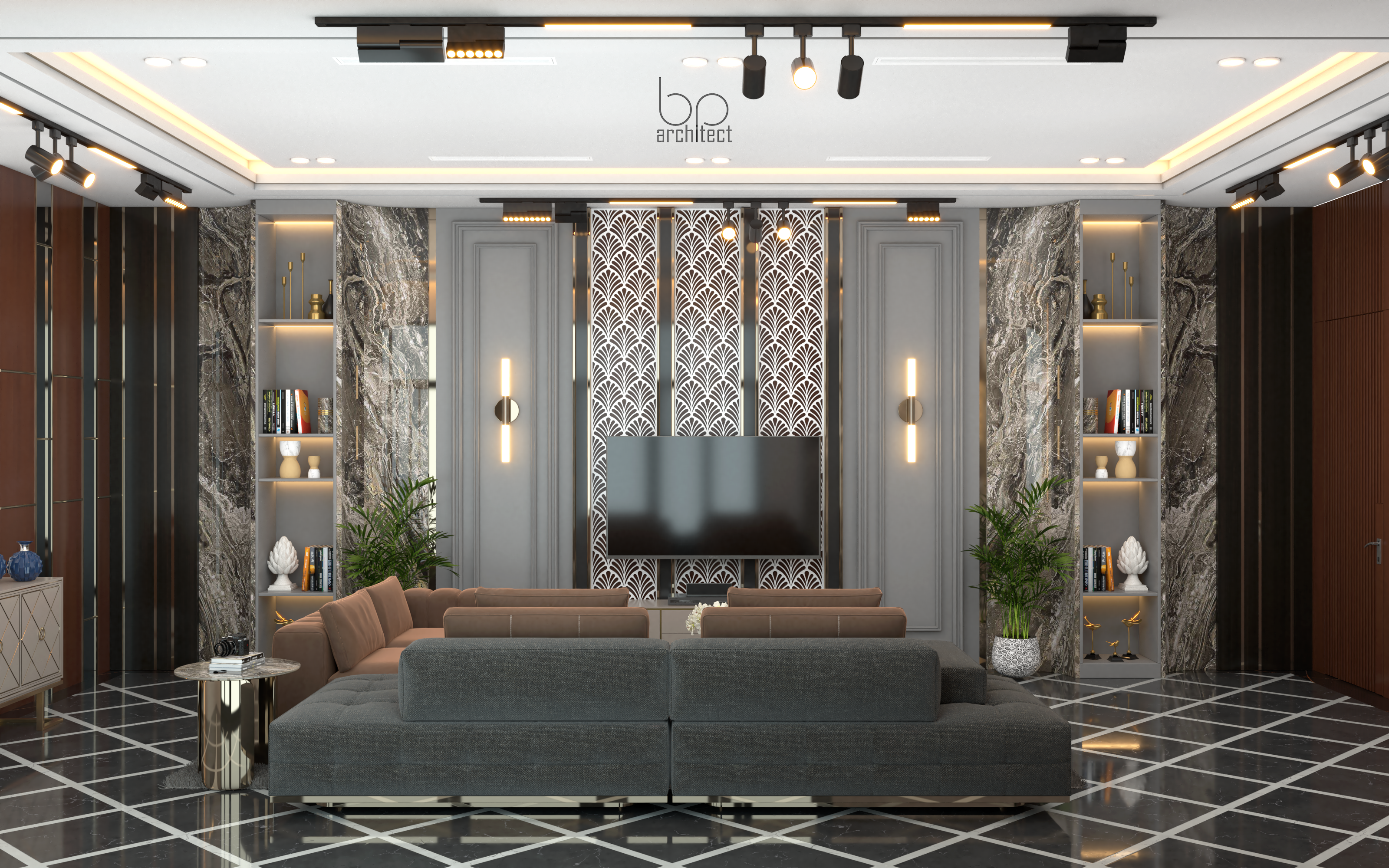 Rumah dengan Desain Arsitektur Kontemporer Modern-0