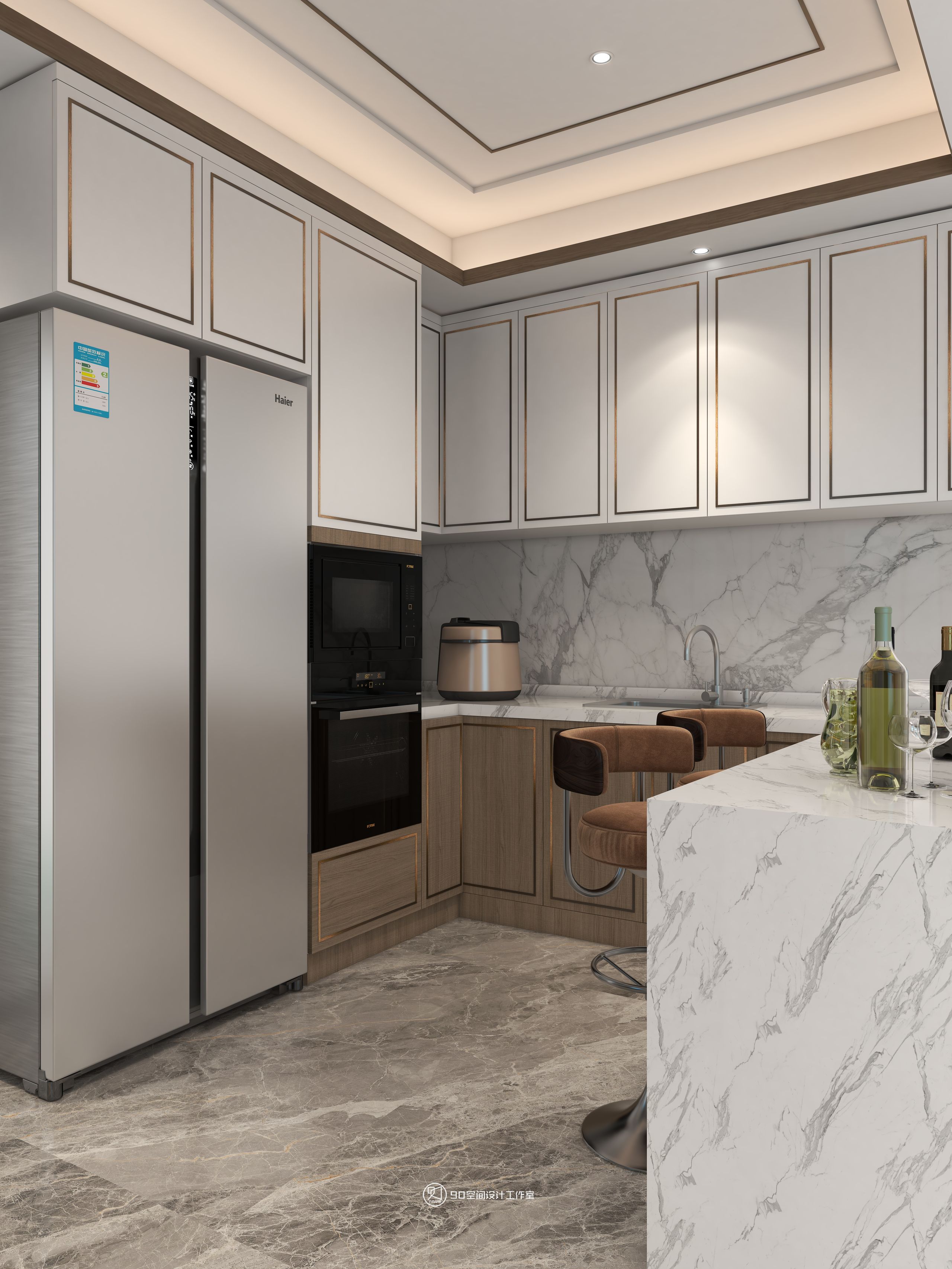 西楼别序新中式风格丨90 空间设计-19