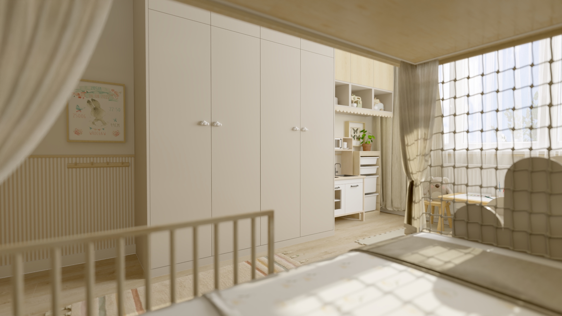 Pokój Zosi z antresolą w wersji beżowej | Wrocław-12