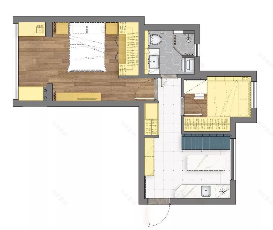 50㎡上海一室住宅改造 Tina_wong设计工作室-6