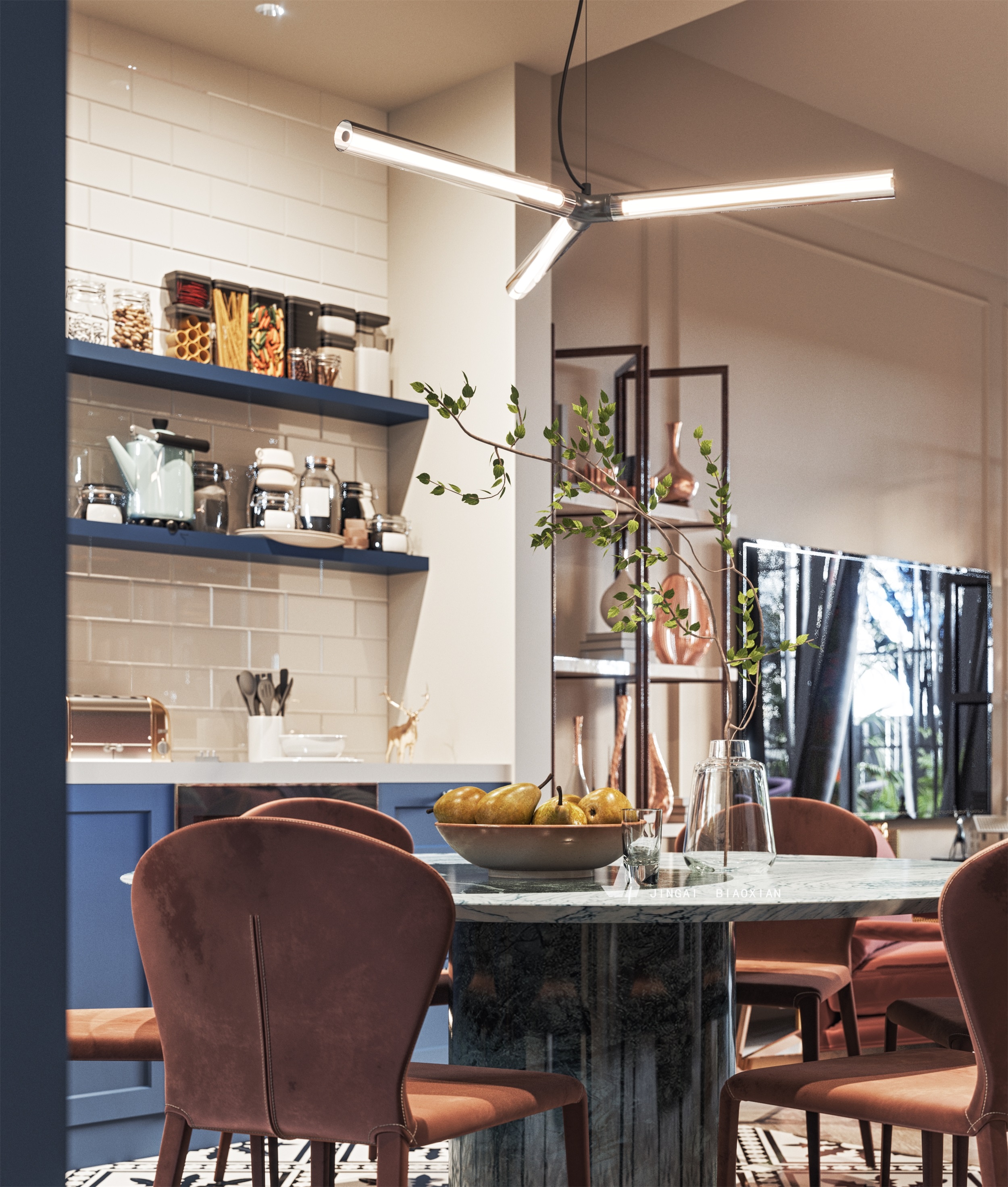 现代简约客餐厅设计案例-18