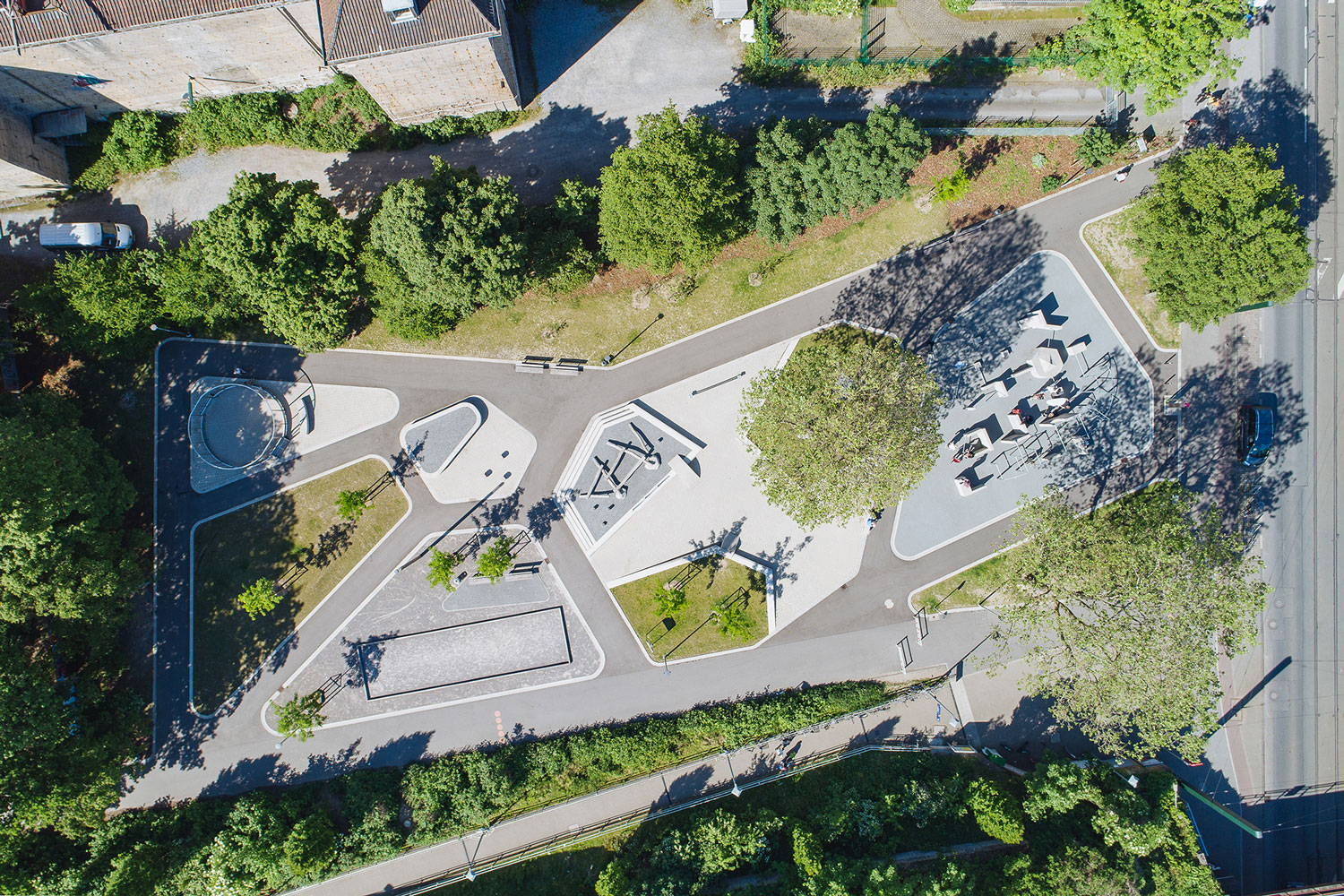 德国达姆施塔特户外空间重塑丨德国杜塞尔多夫-8