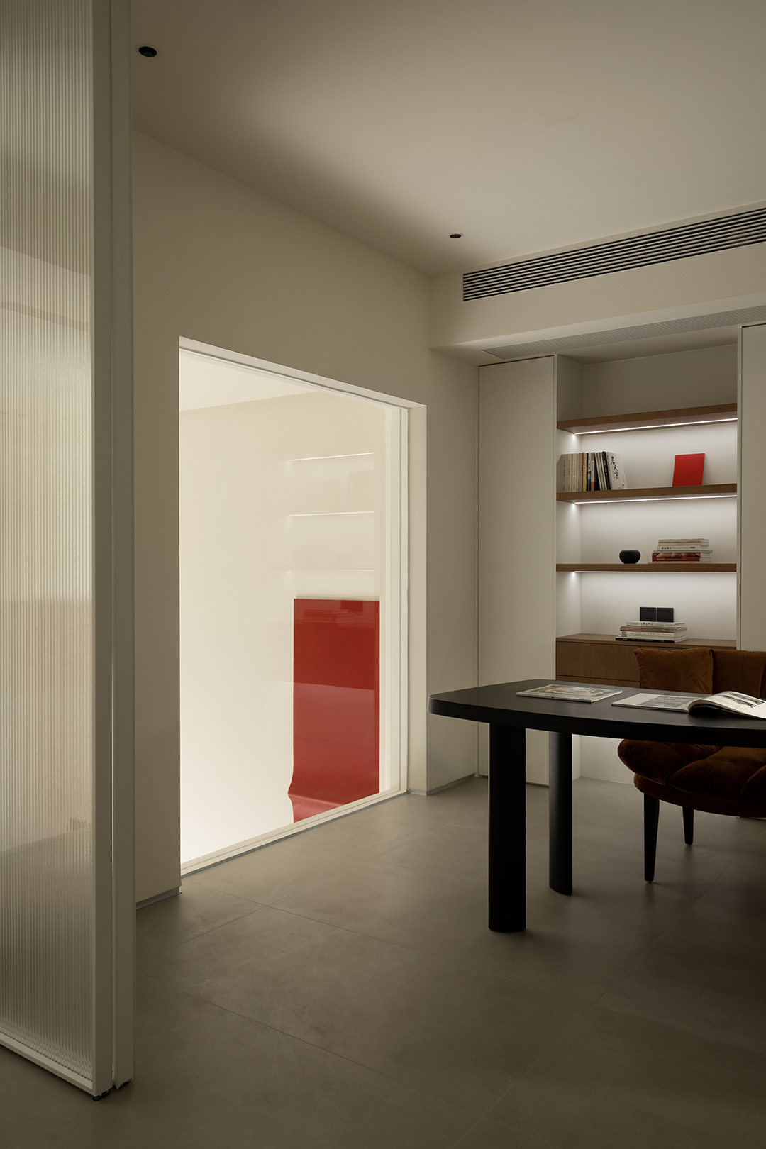 光之瀑布挑空别墅丨中国金华丨涵舍空间设计-29