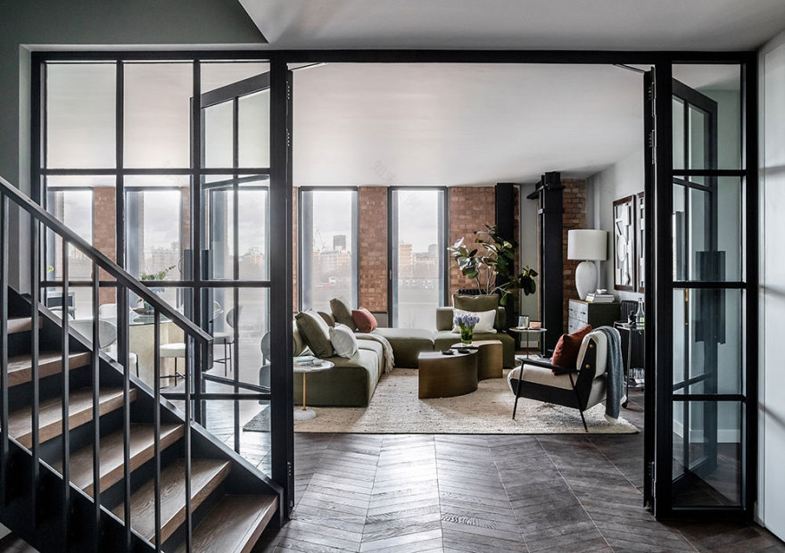 伦敦电池电站改造的时尚公寓设计-5