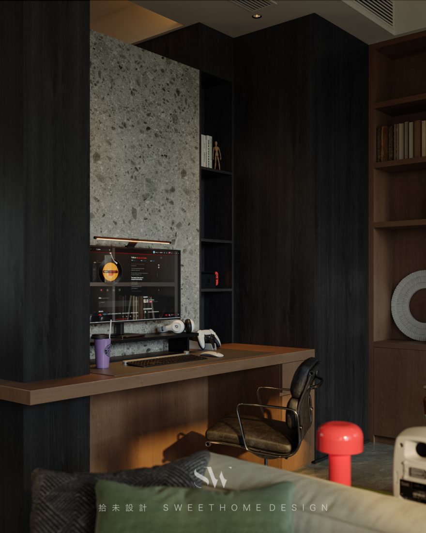 SW DESIGN | 150㎡双人居所,邂逅现代中古的时光叠影-20