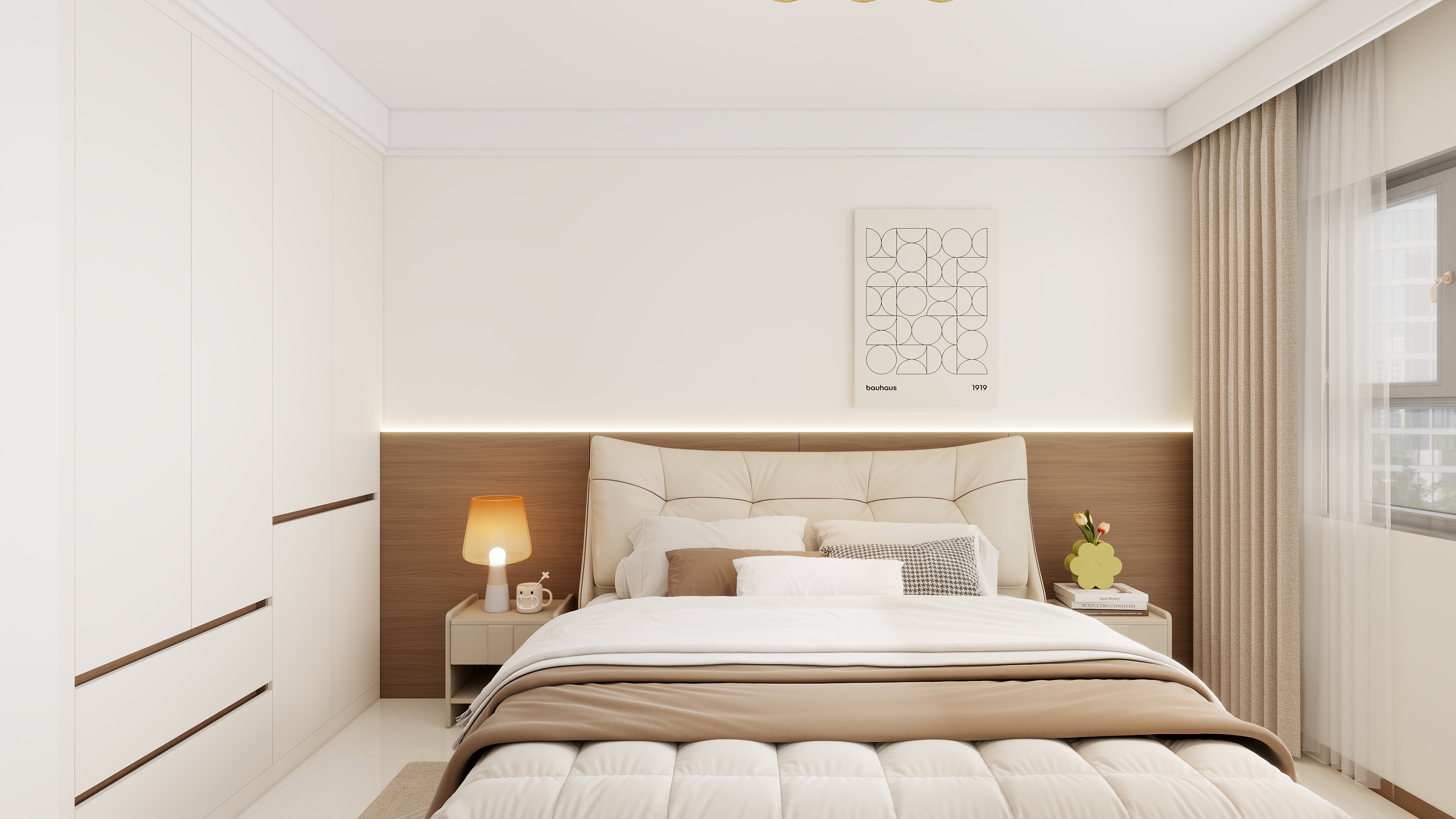 现代风格：原木和白色的融合之家-16