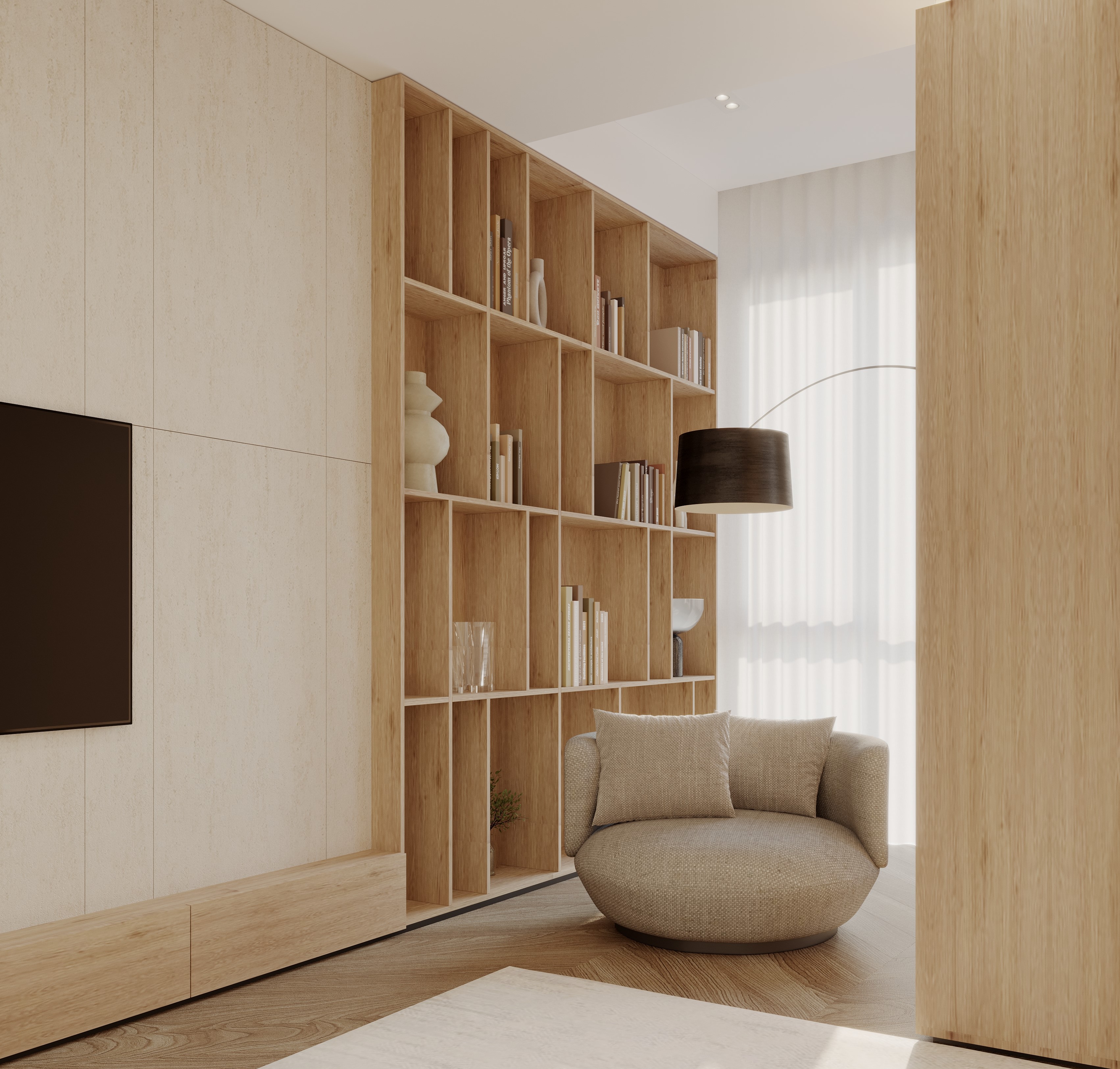 浅色客厅公寓设计丨亚美尼亚丨Zenith studio（设计师Ani Karapetyan）-18