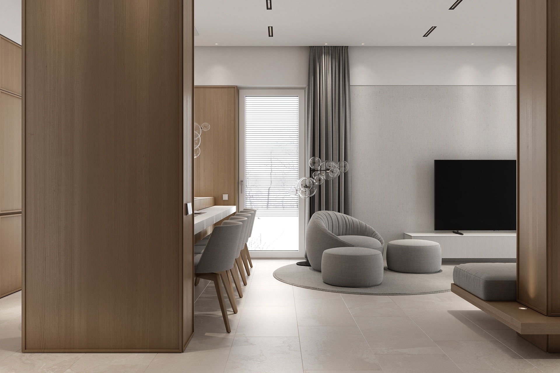 原木与灰调，勾勒的空间韵律美 | Archistudio作品-1