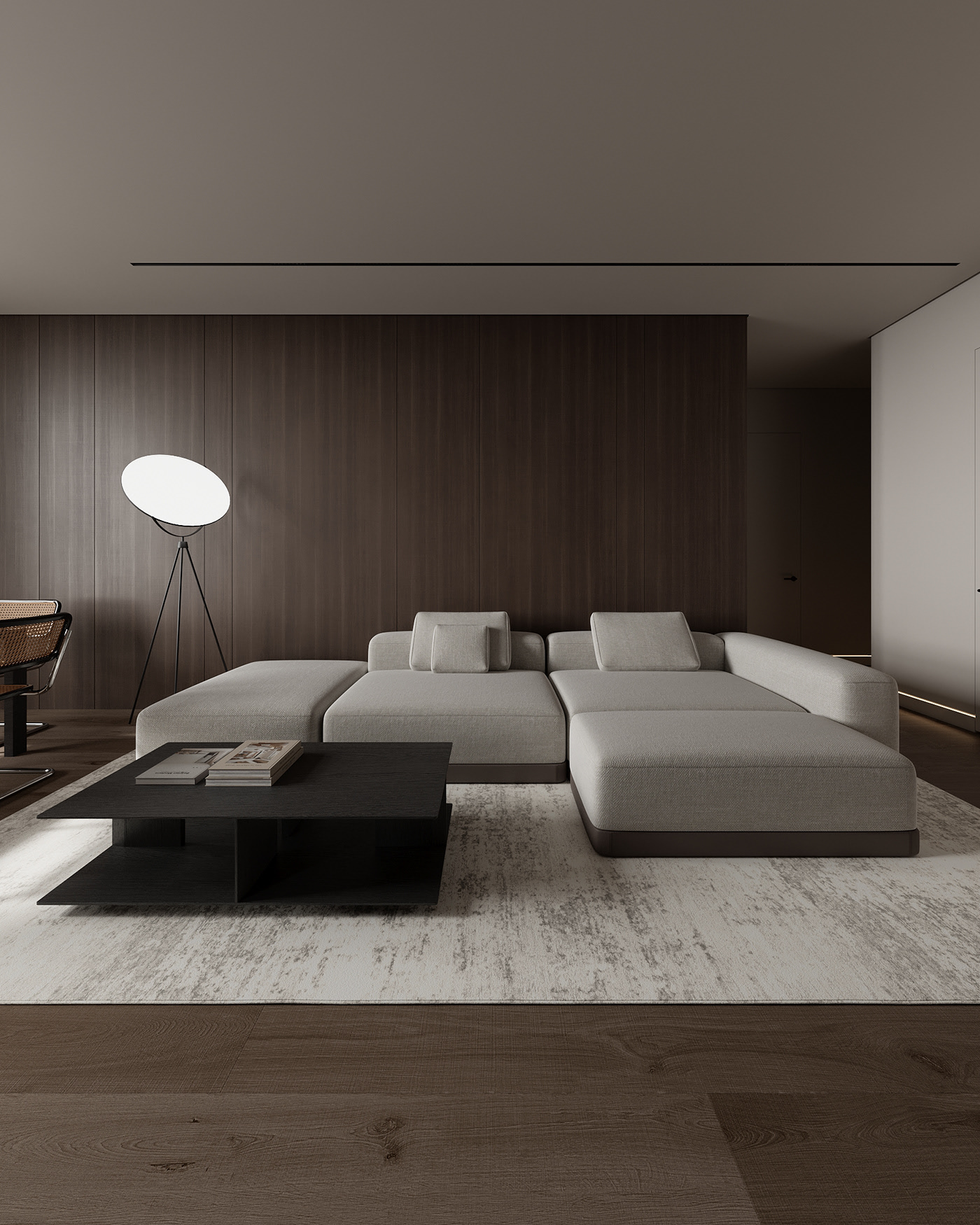 胡桃木灰调空间-4