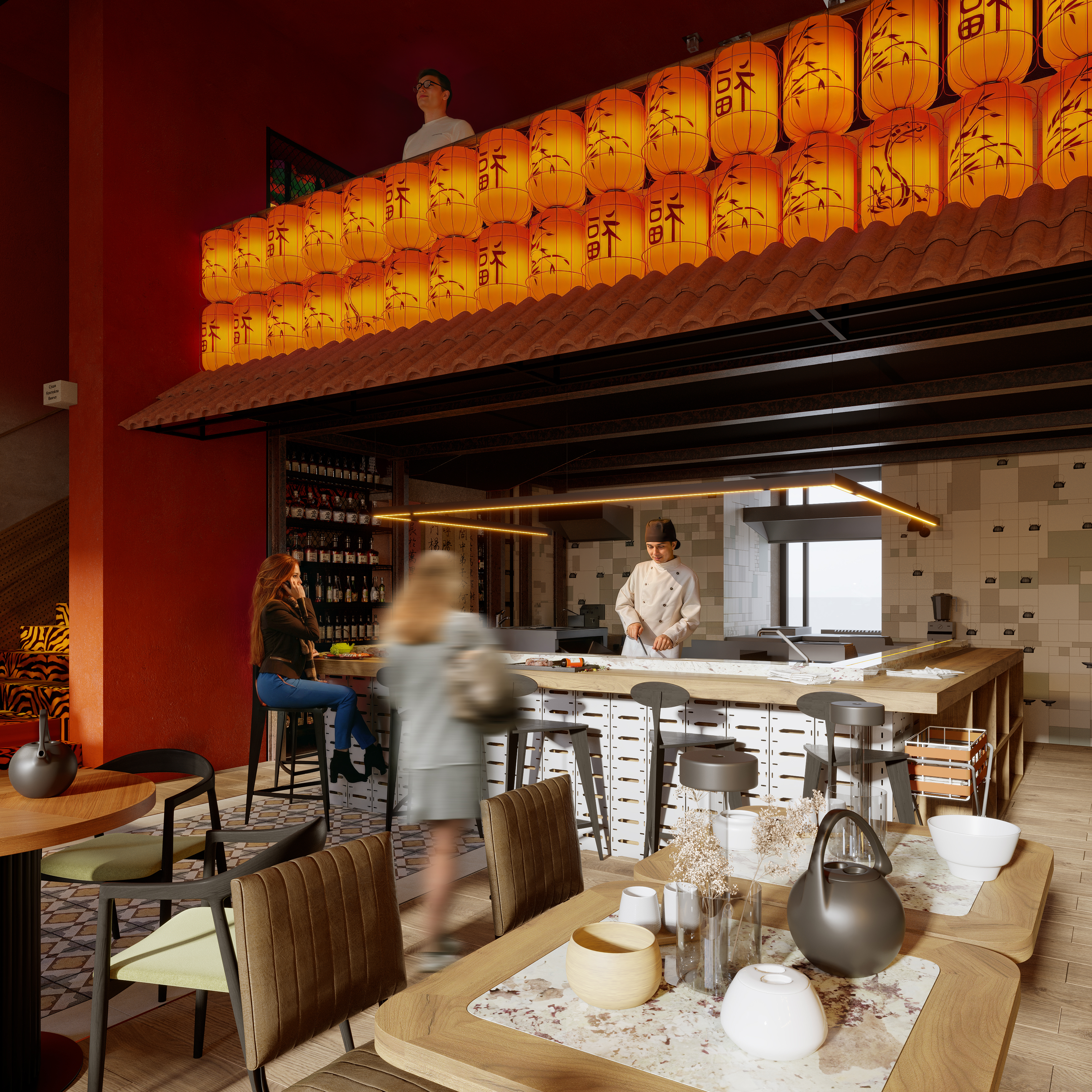 RUSALOCHKA Restaurant — 3D Visualization-7