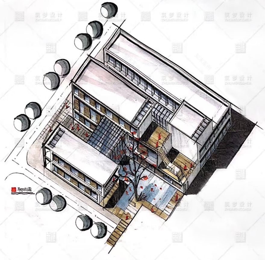【快题复原】中国矿业大学2022年建筑学高分快题高清详解!-61