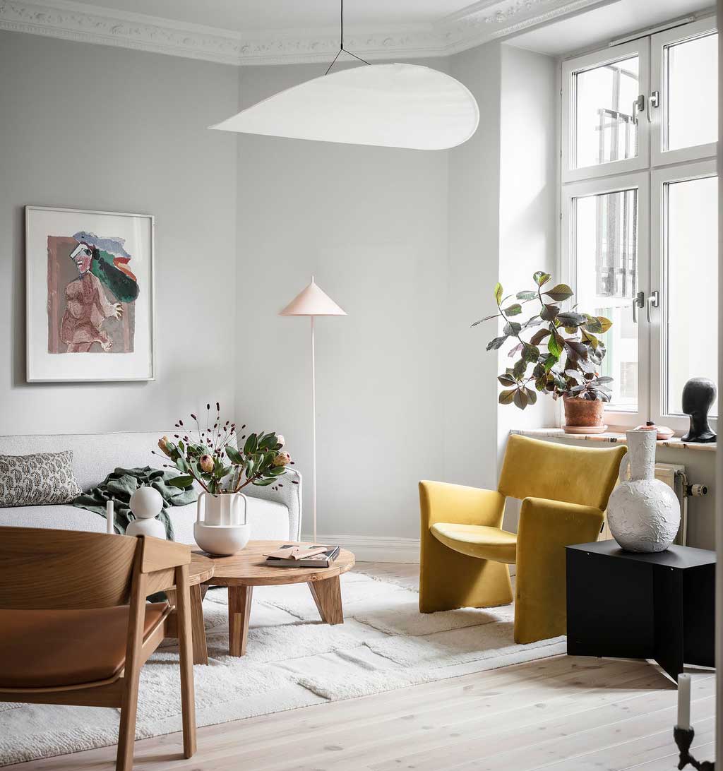 瑞典 49 平米阳光公寓,自然光打造温馨舒适空间-1