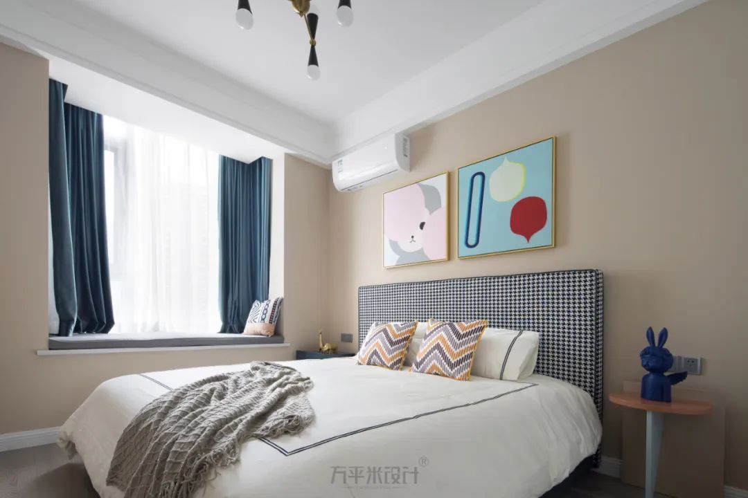 轻美式混搭,粉色温馨的新家设计-84