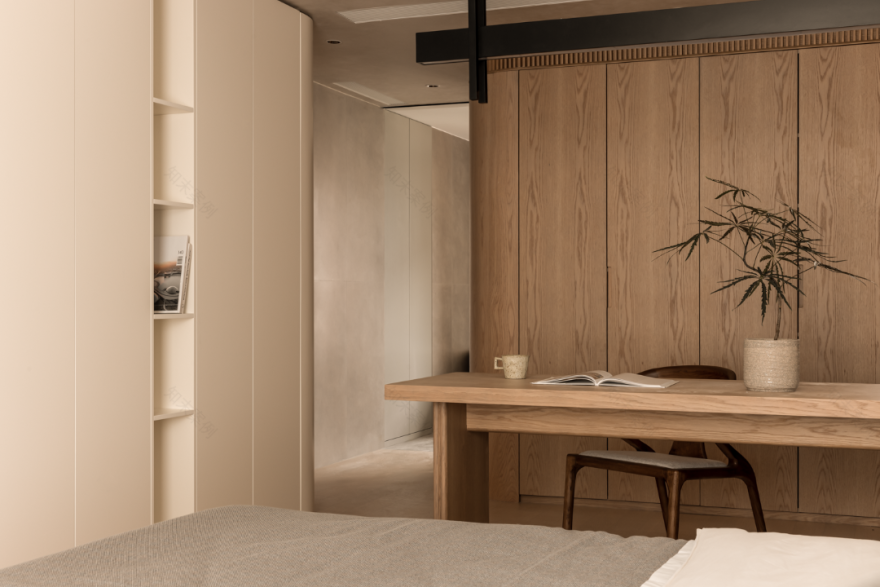 焦糖栗子色的治愈之家 · 秋日原木风设计丨如一建筑设计-66